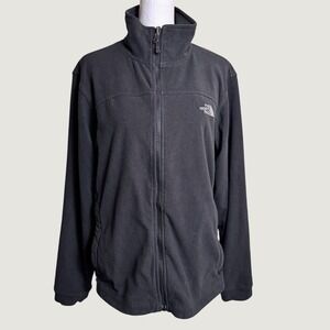 The North Face Fleece Jacket Womens Large L Black Full Zip Soft Cozy Outdoor GUC
